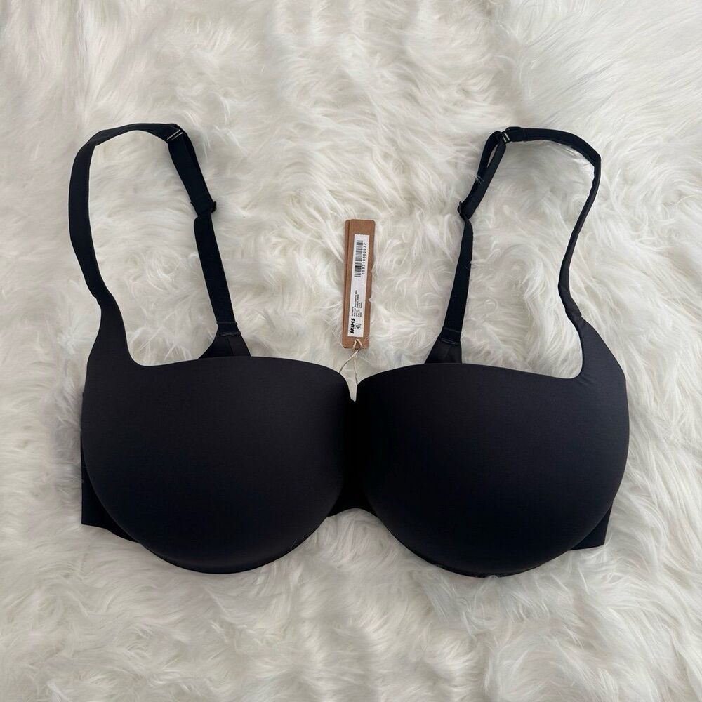 Skims Ultimate Balconette Push Up Bra Onyx Size 36DDD